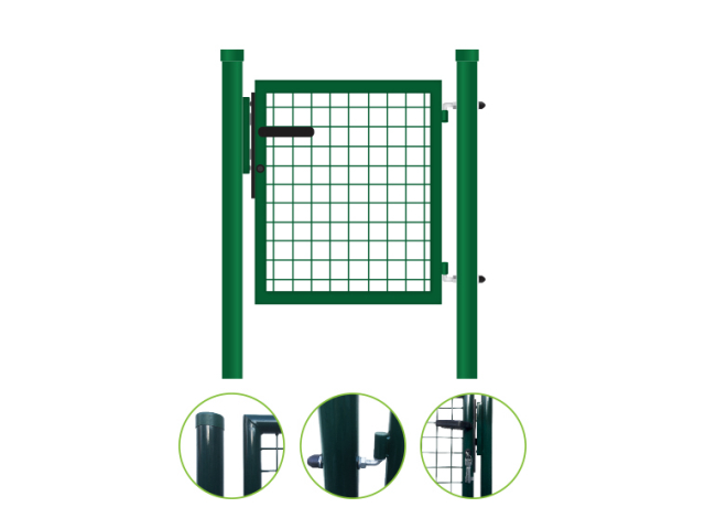 Branka 1Kř. ROUND ZnPVC RAL 6005 1000x1200mm